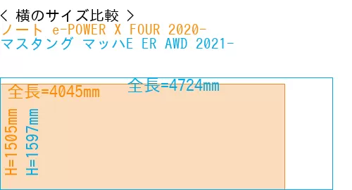 #ノート e-POWER X FOUR 2020- + マスタング マッハE ER AWD 2021-